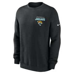 Jacksonville Jaguars Primetime Club Fleece Pullover Sweatshirt - Black - Nike