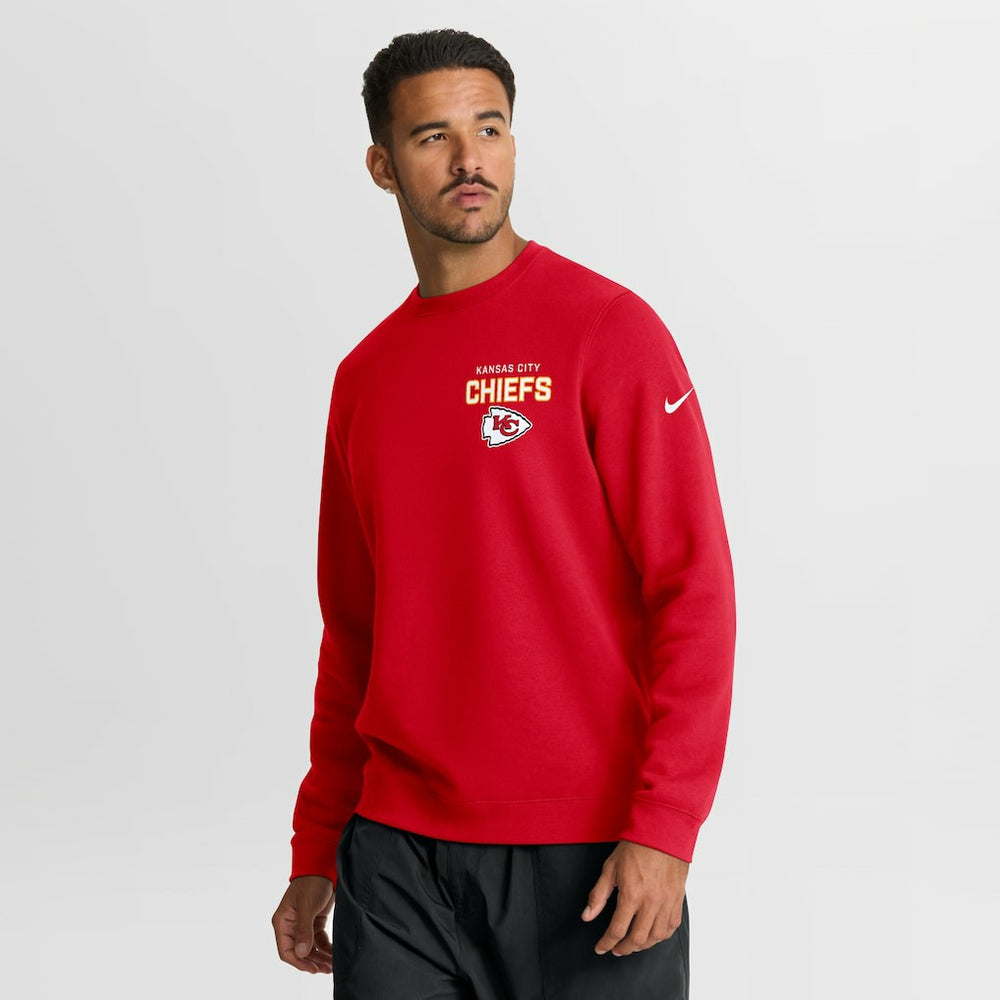 Kansas City Chiefs Primetime Club Fleece Pullover Sweatshirt - Red - Nike