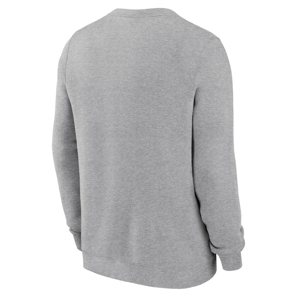 Cleveland Browns Primetime Club Fleece Pullover Sweatshirt - Heather Gray - Nike