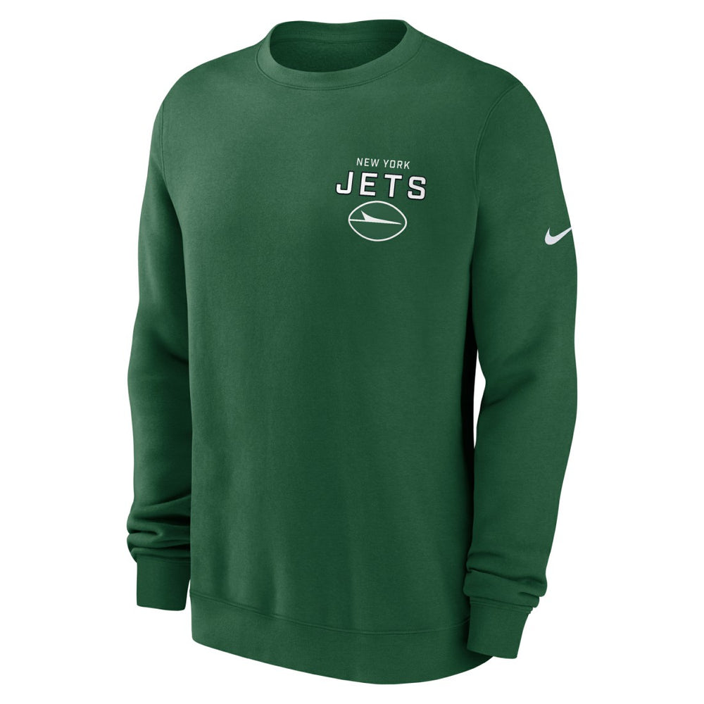New York Jets Primetime Club Fleece Pullover Sweatshirt - Green - Nike