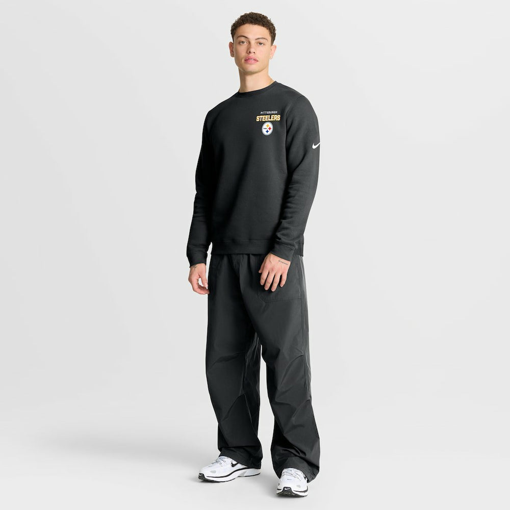 Pittsburgh Steelers Primetime Club Fleece Pullover Sweatshirt - Black - Nike