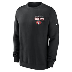 San Francisco 49ers Primetime Club Fleece Pullover Sweatshirt - Black - Nike