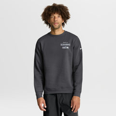 Seattle Seahawks Primetime Club Fleece Pullover Sweatshirt - Anthracite - Nike