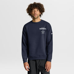 Dallas Cowboys Primetime Club Fleece Pullover Sweatshirt - Navy - Nike