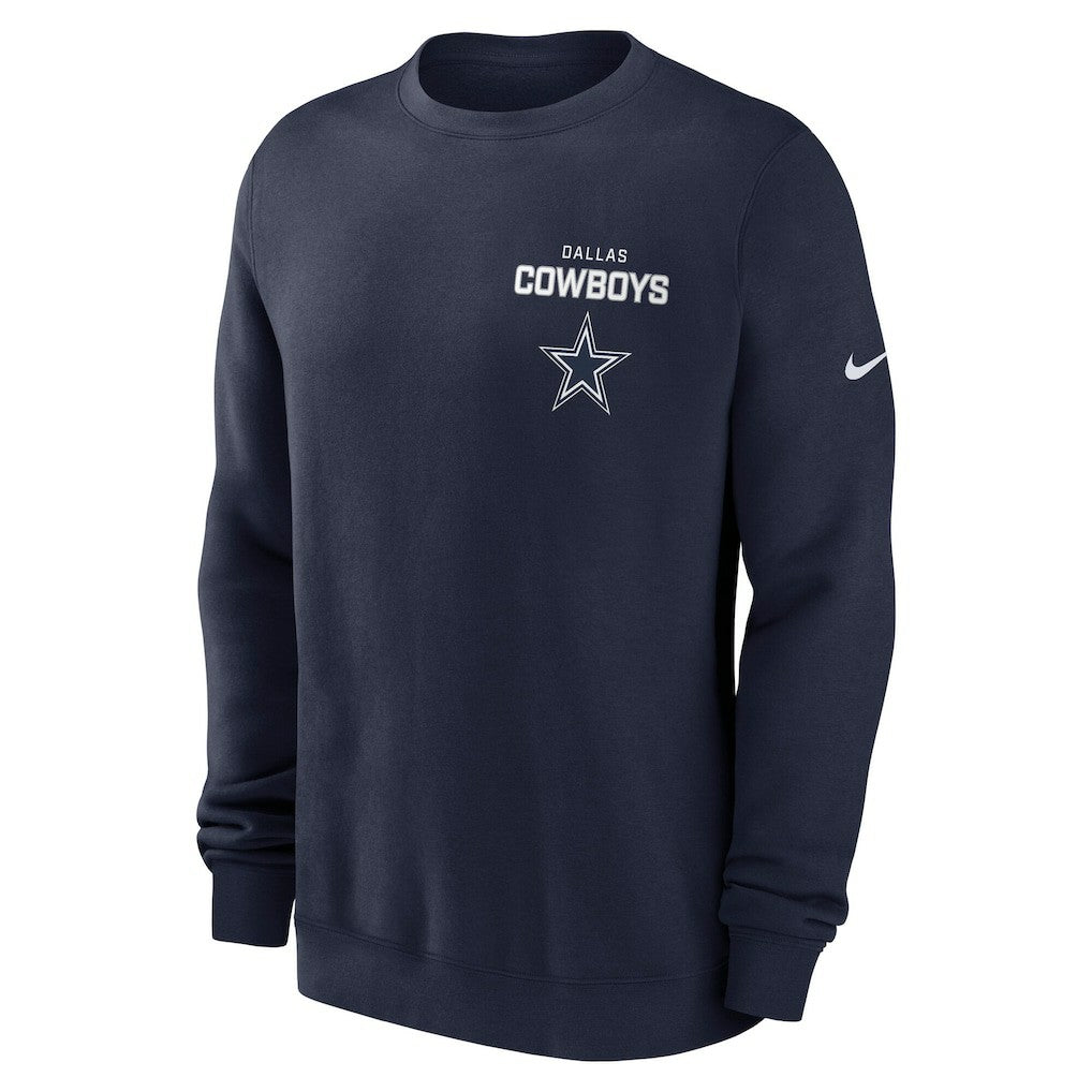 Dallas Cowboys Primetime Club Fleece Pullover Sweatshirt - Navy - Nike