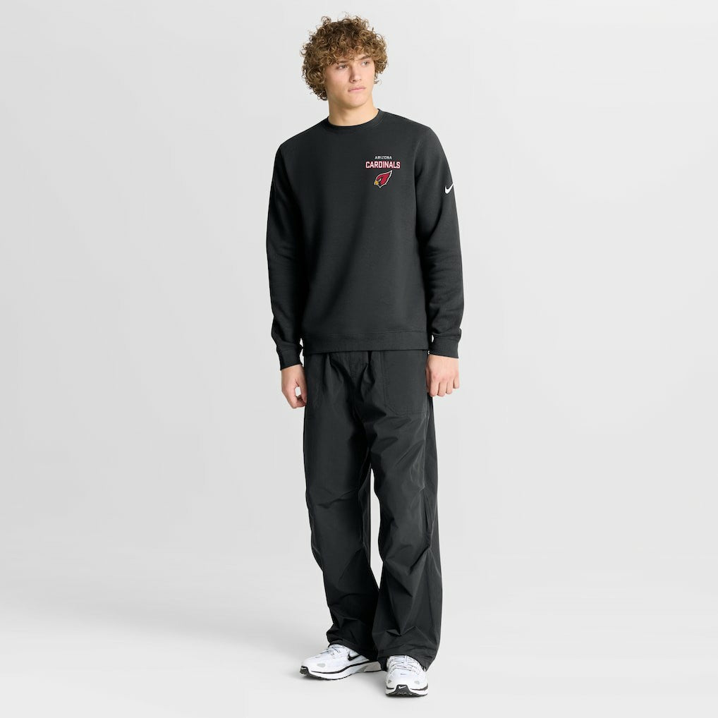 Arizona Cardinals Primetime Club Fleece Pullover Sweatshirt - Black - Nike