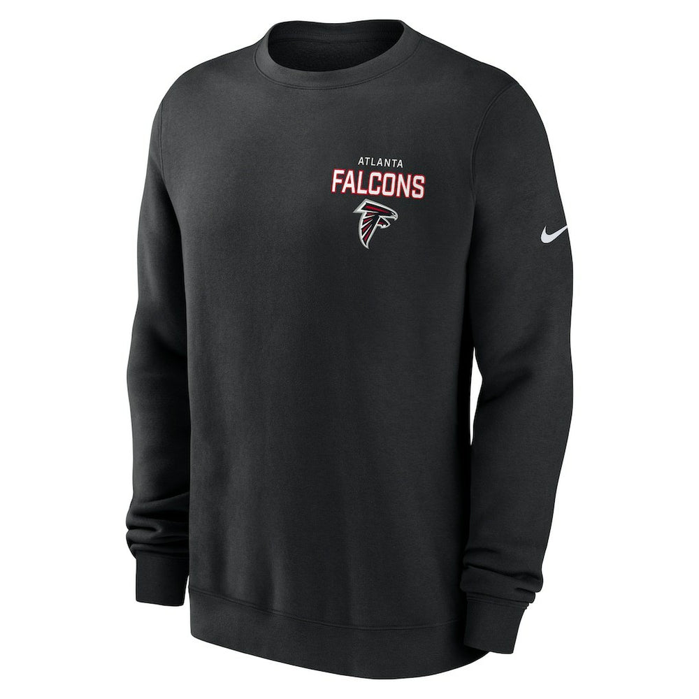 Atlanta Falcons Primetime Club Fleece Pullover Sweatshirt - Black - Nike