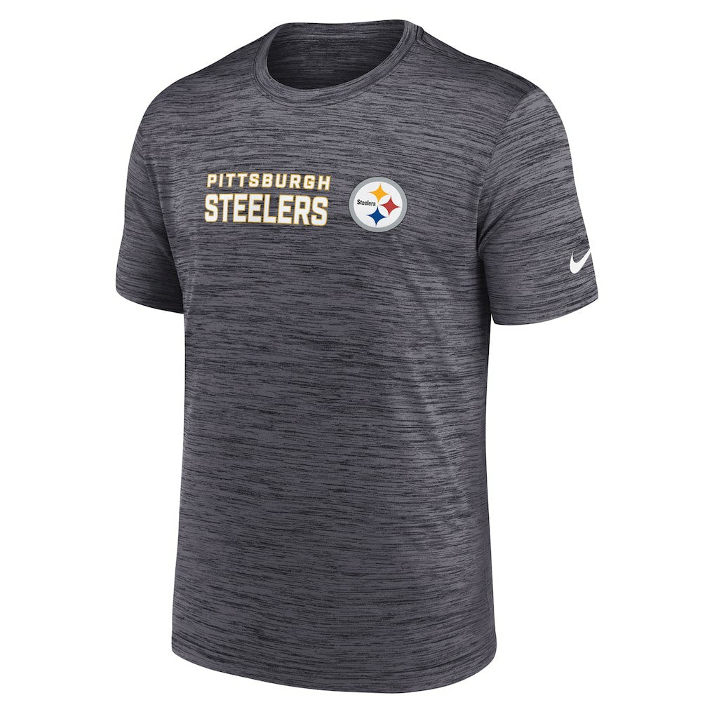 Pittsburgh Steelers Big & Tall Primetime Reverse Play Velocity Performance T-Shirt - Black - Nike