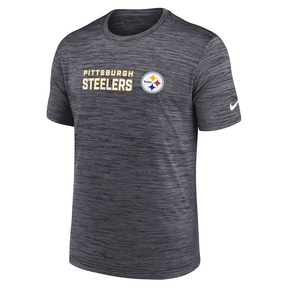 Pittsburgh Steelers Big & Tall Primetime Reverse Play Velocity Performance T-Shirt - Black - Nike