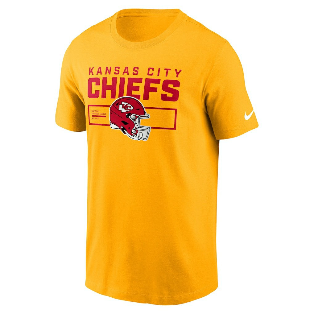 Kansas City Chiefs Primetime Helmet Essential T-Shirt - Gold - Nike