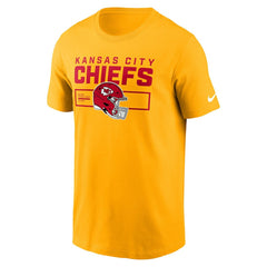 Kansas City Chiefs Primetime Helmet Essential T-Shirt - Gold - Nike