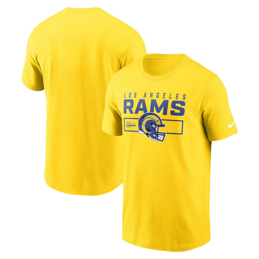 Los Angeles Rams Primetime Helmet Essential T-Shirt - Gold - Nike