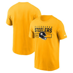 Pittsburgh Steelers Primetime Helmet Essential T-Shirt - Gold - Nike