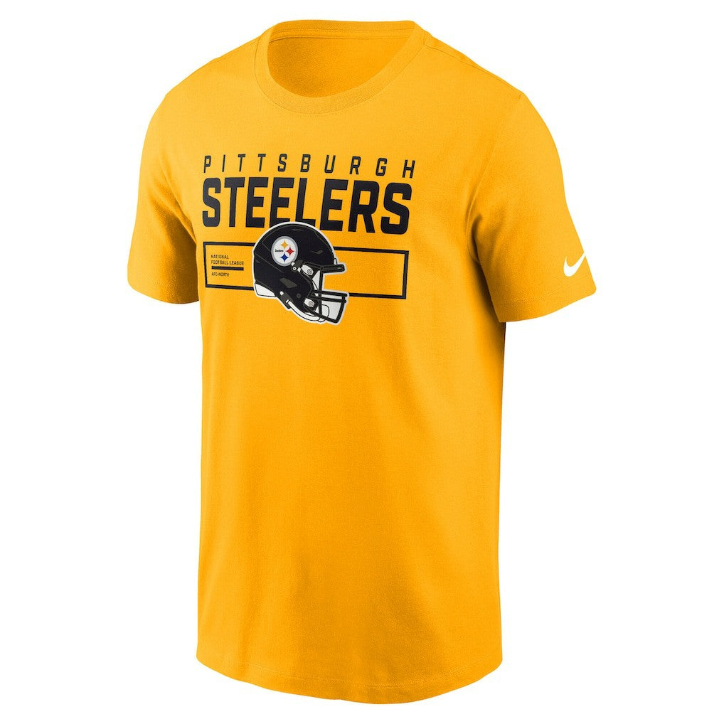 Pittsburgh Steelers Primetime Helmet Essential T-Shirt - Gold - Nike