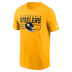 Pittsburgh Steelers Primetime Helmet Essential T-Shirt - Gold - Nike