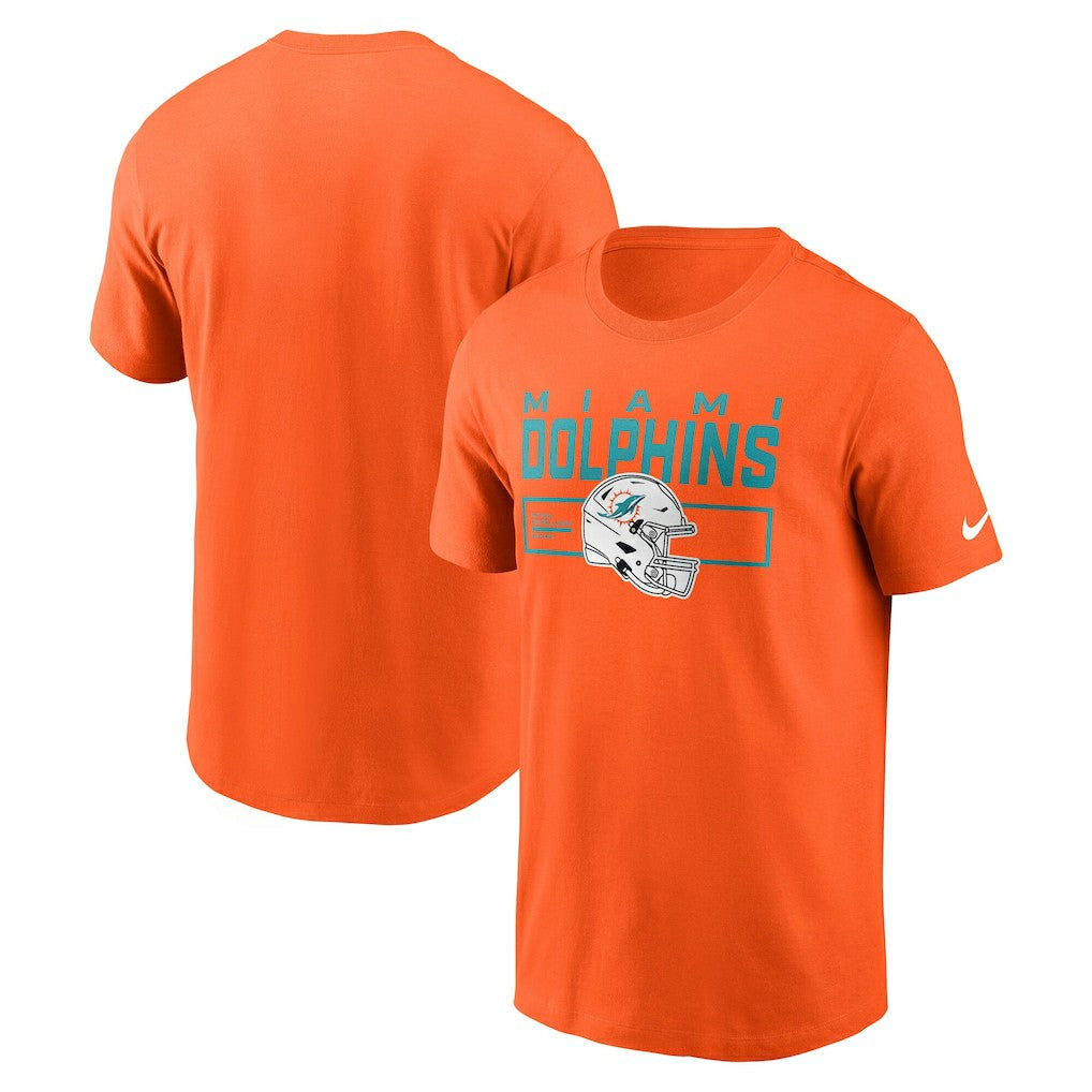 Miami Dolphins Primetime Helmet Essential T-Shirt - Orange - Nike