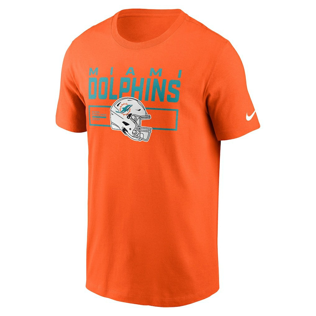 Miami Dolphins Primetime Helmet Essential T-Shirt - Orange - Nike