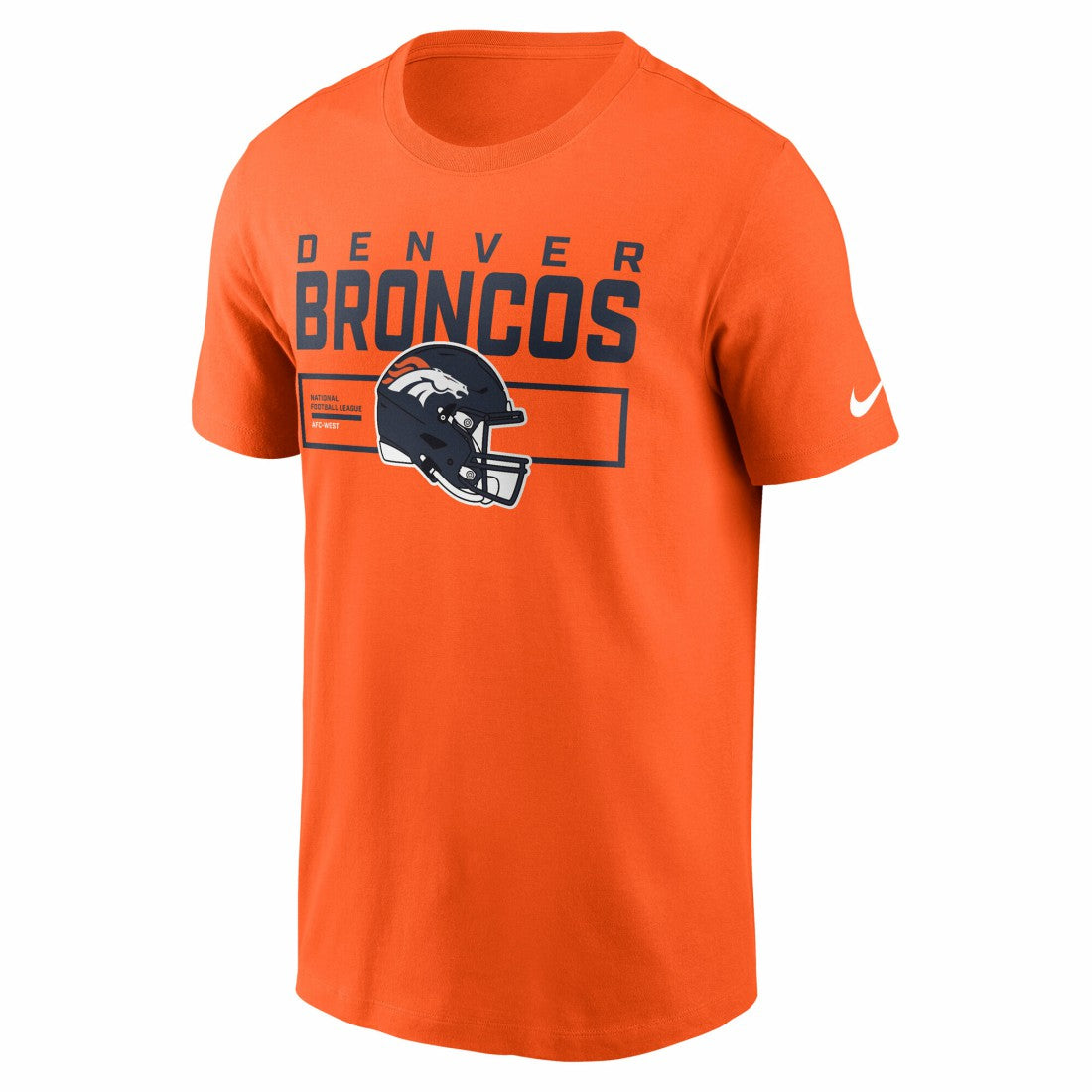 Denver Broncos Primetime Helmet Essential T-Shirt - Orange - Nike