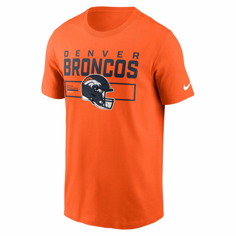 Denver Broncos Primetime Helmet Essential T-Shirt - Orange - Nike