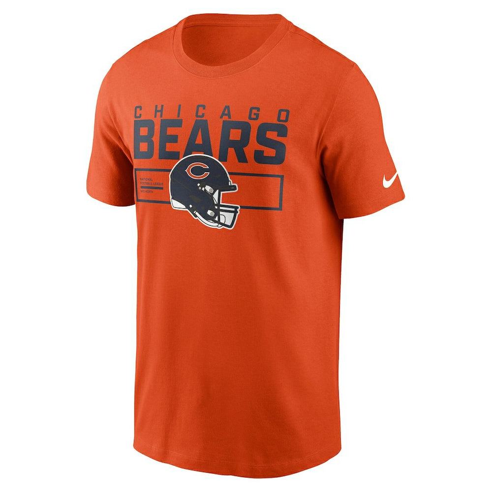 Chicago Bears Primetime Helmet Essential T-Shirt - Orange - Nike