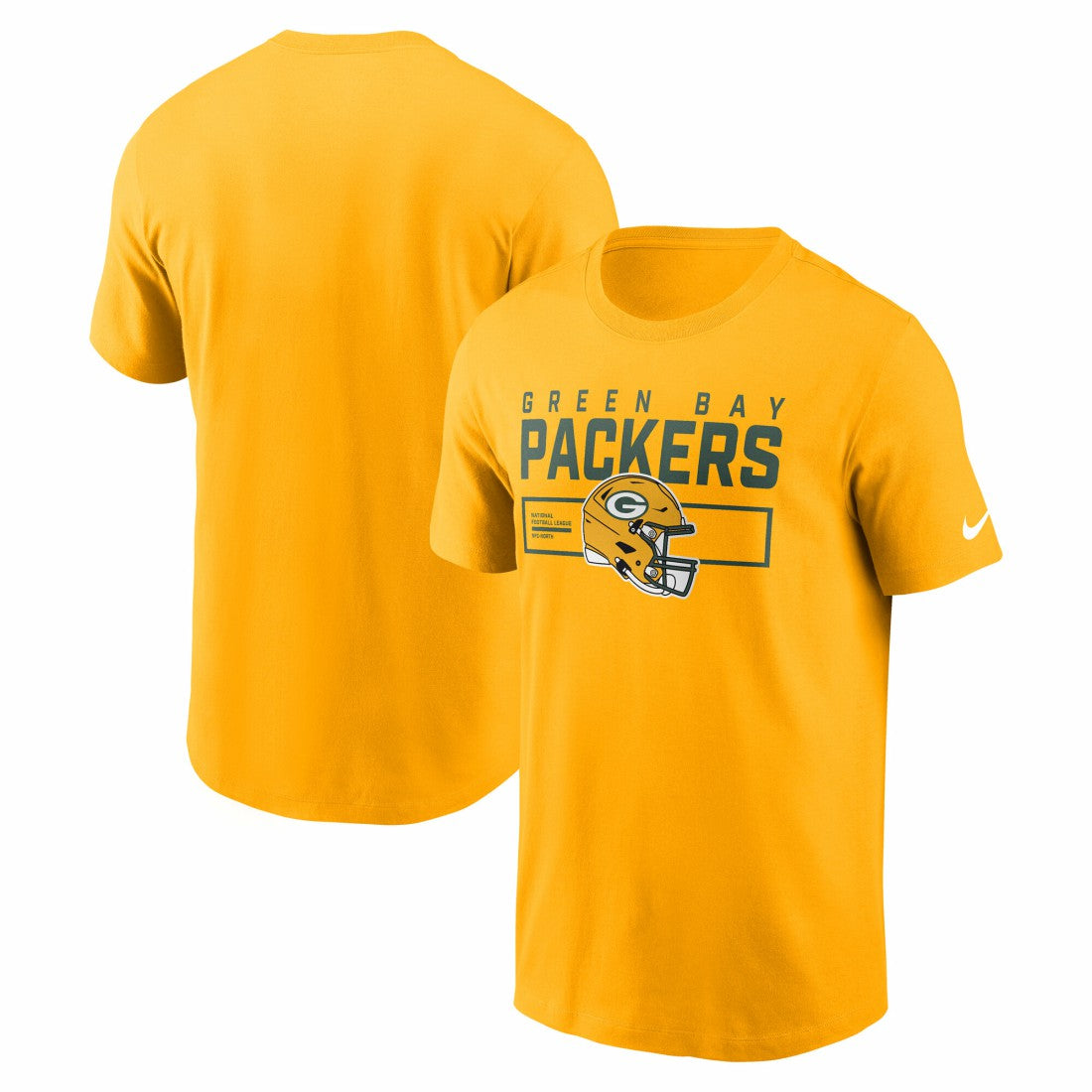 Green Bay Packers Primetime Helmet Essential T-Shirt - Gold - Nike