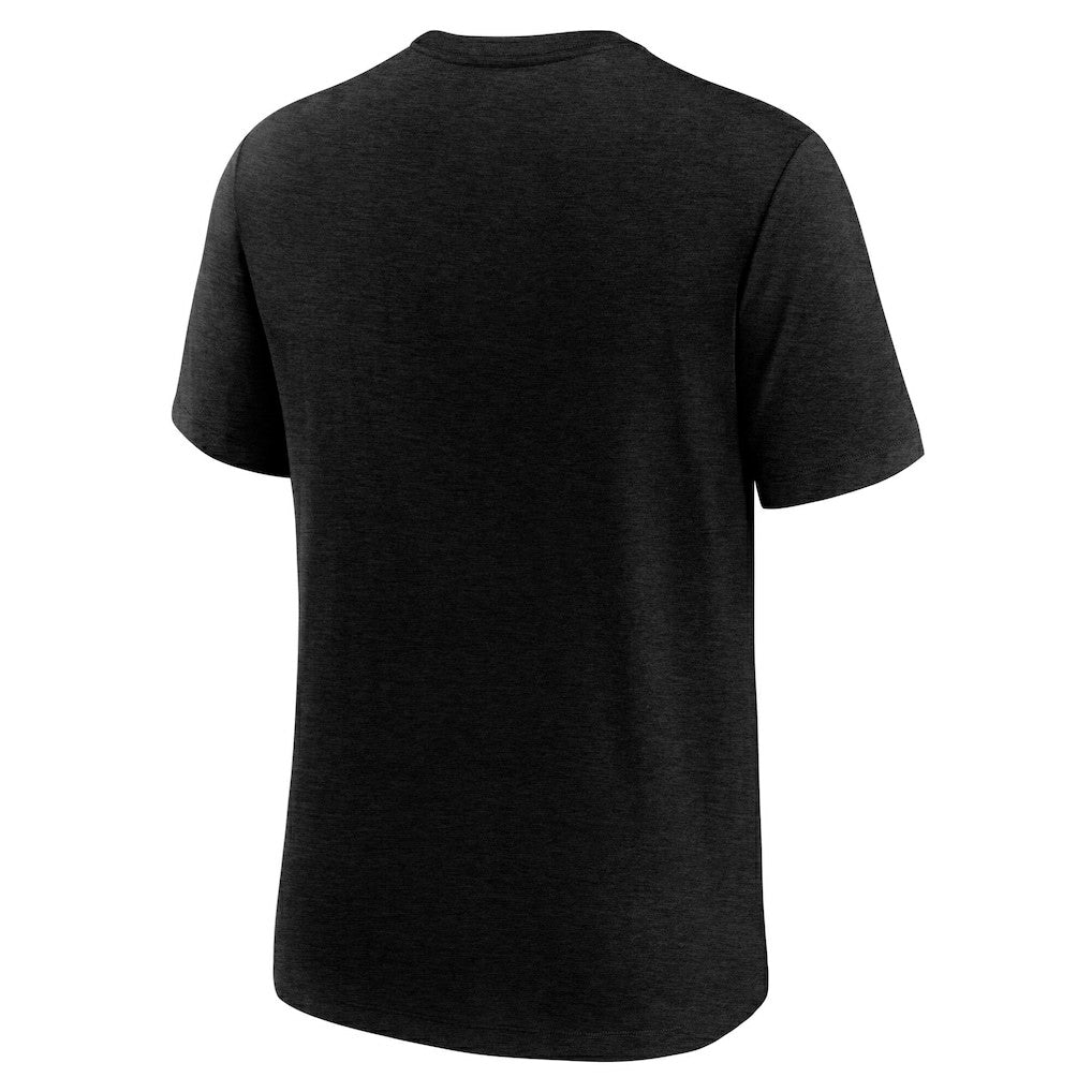 Minnesota Vikings Long Pass Tri-Blend T-Shirt - Heather Black - Nike