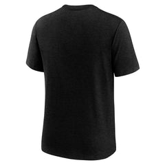 New Orleans Saints Long Pass Tri-Blend T-Shirt - Heather Black - Nike
