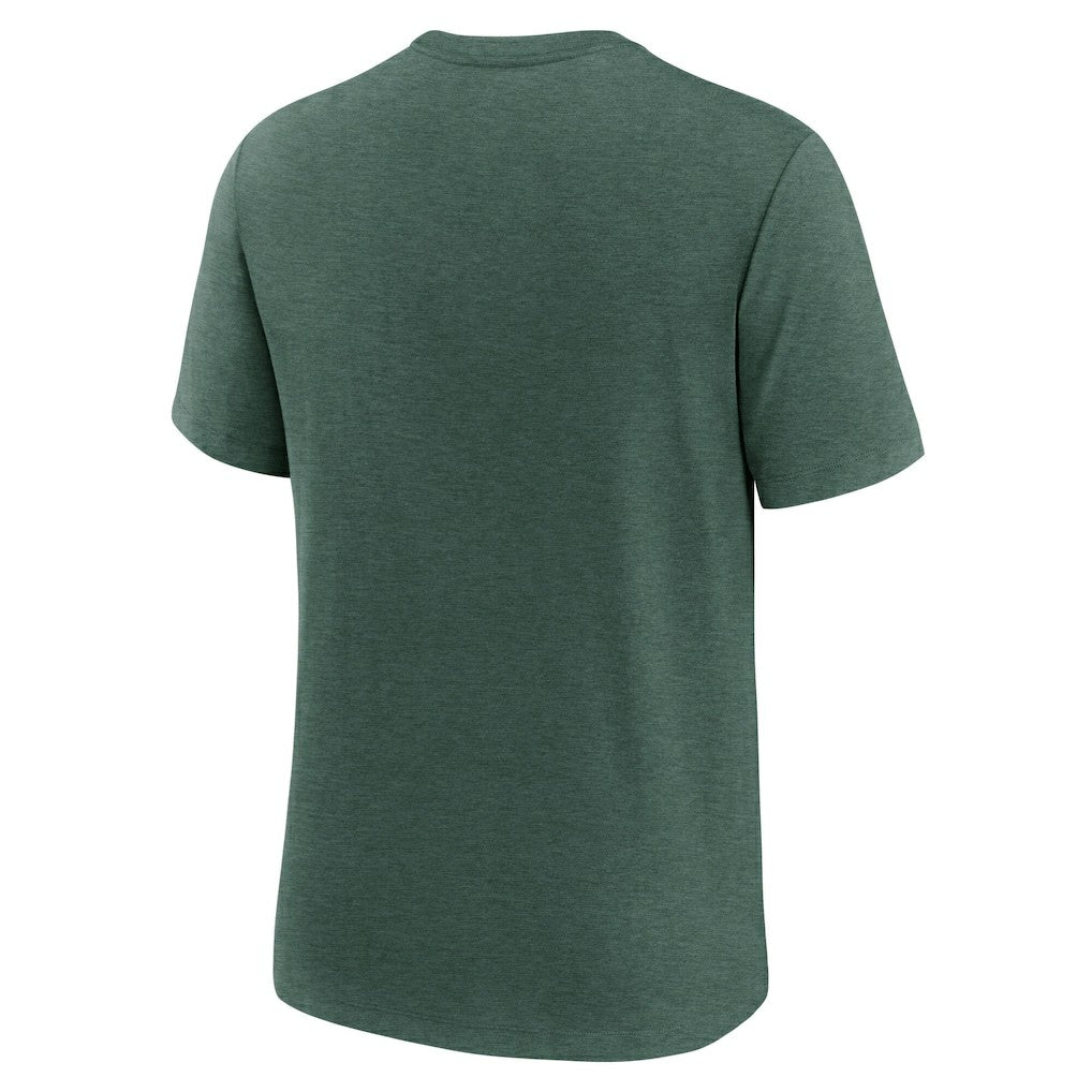 New York Jets Long Pass Tri-Blend T-Shirt - Heather Green - Nike