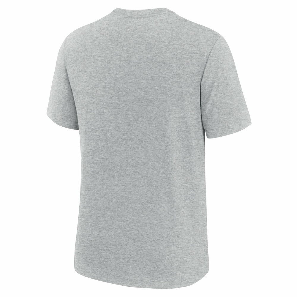 Detroit Lions Long Pass Tri-Blend T-Shirt - Heather Gray - Nike