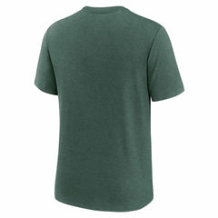 Green Bay Packers Long Pass Tri-Blend T-Shirt - Heather Green - Nike