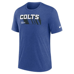 Indianapolis Colts Long Pass Tri-Blend T-Shirt - Heather Royal - Nike