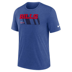 Buffalo Bills Long Pass Tri-Blend T-Shirt - Heather Royal - Nike