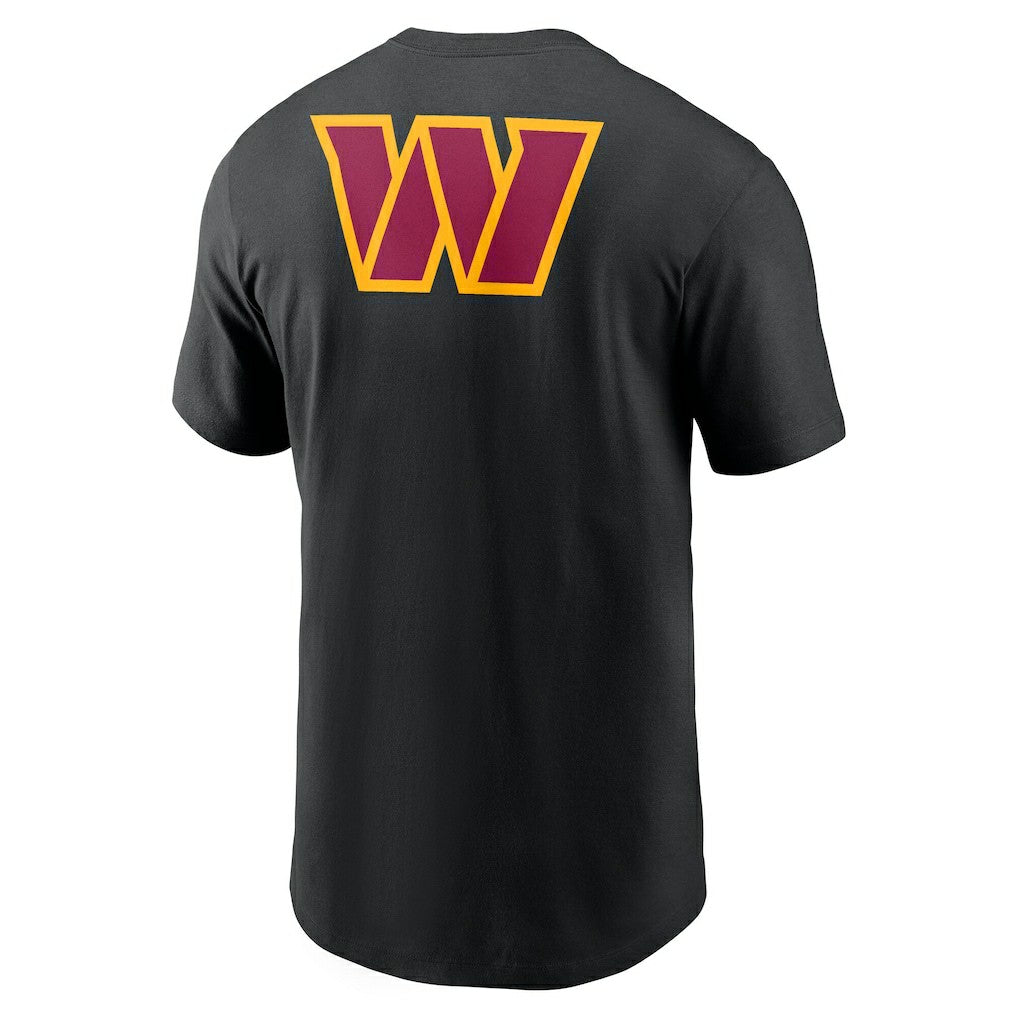 Washington Commanders Rewind Front and Back Hit Essential T-Shirt - Black - Nike