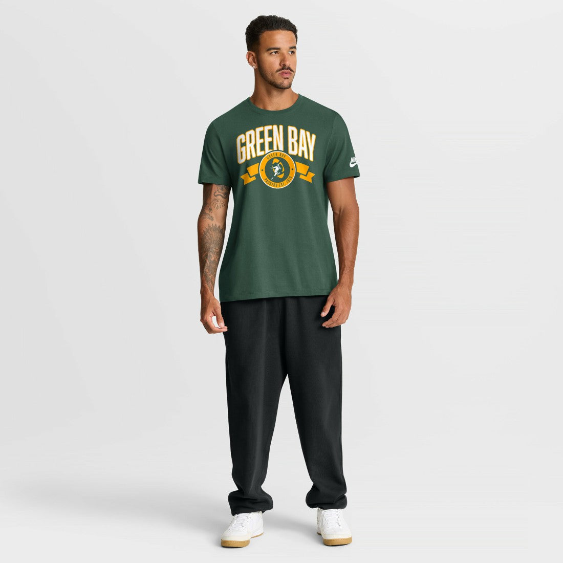 Green Bay Packers Rewind Front and Back Hit Essential T-Shirt - Green - Nike
