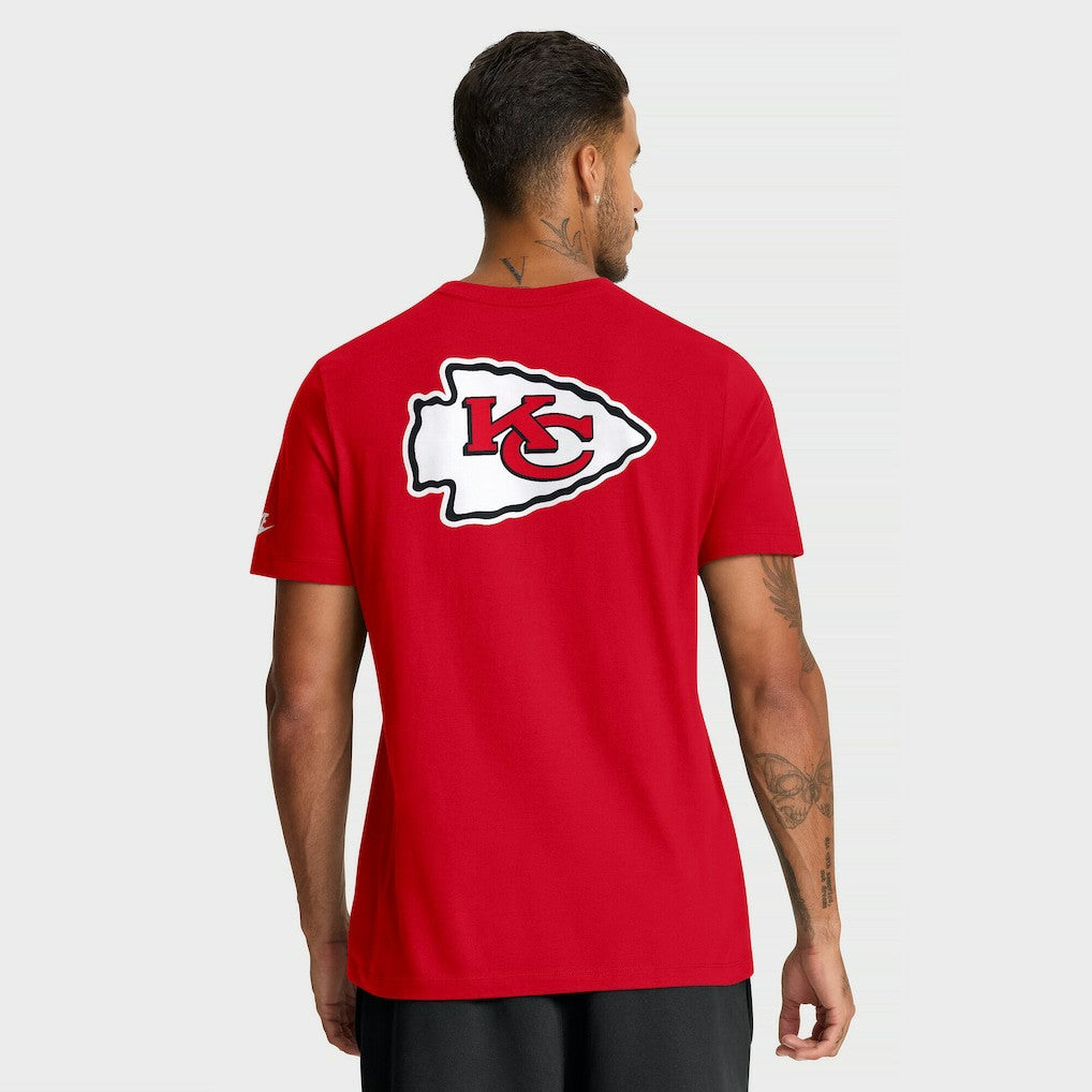 Kansas City Chiefs Rewind Front and Back Hit Essential T-Shirt - Red - Nike