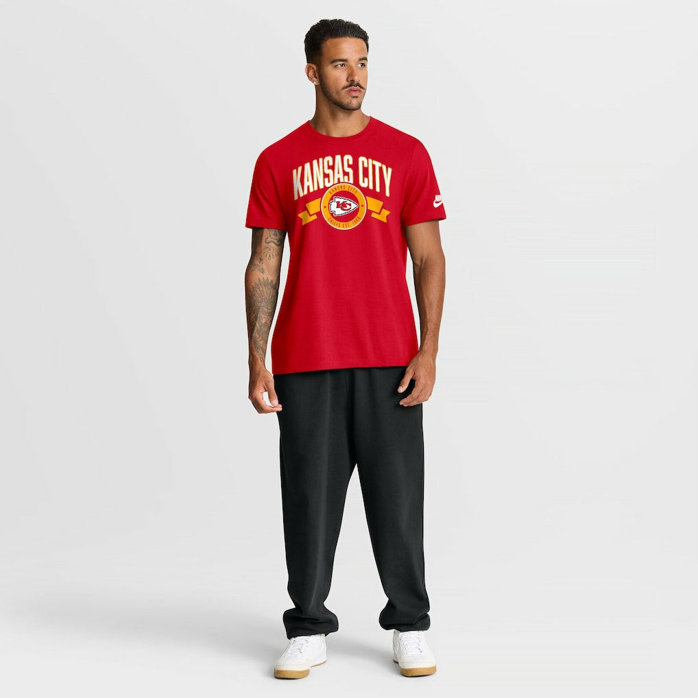 Kansas City Chiefs Rewind Front and Back Hit Essential T-Shirt - Red - Nike