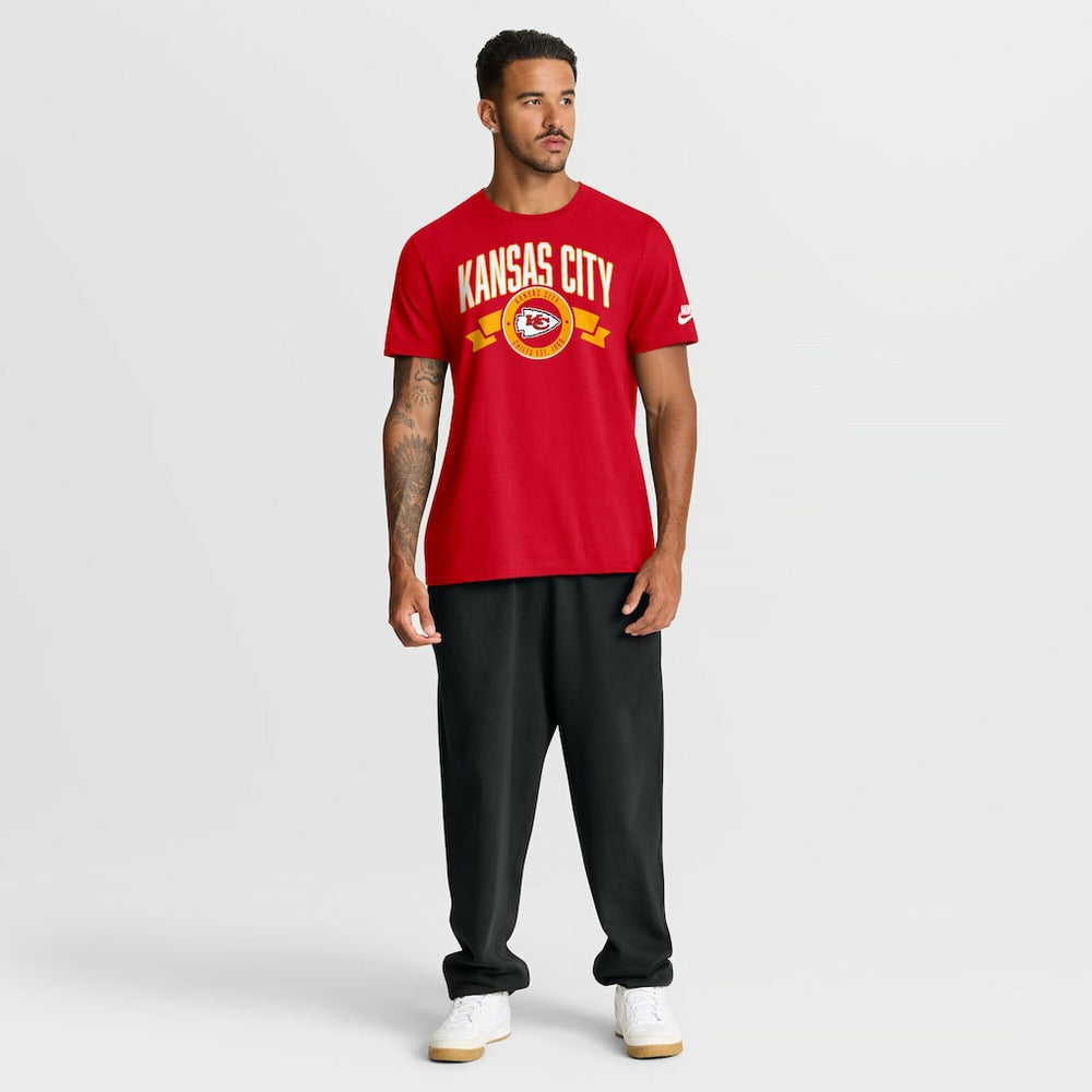 Kansas City Chiefs Rewind Front and Back Hit Essential T-Shirt - Red - Nike