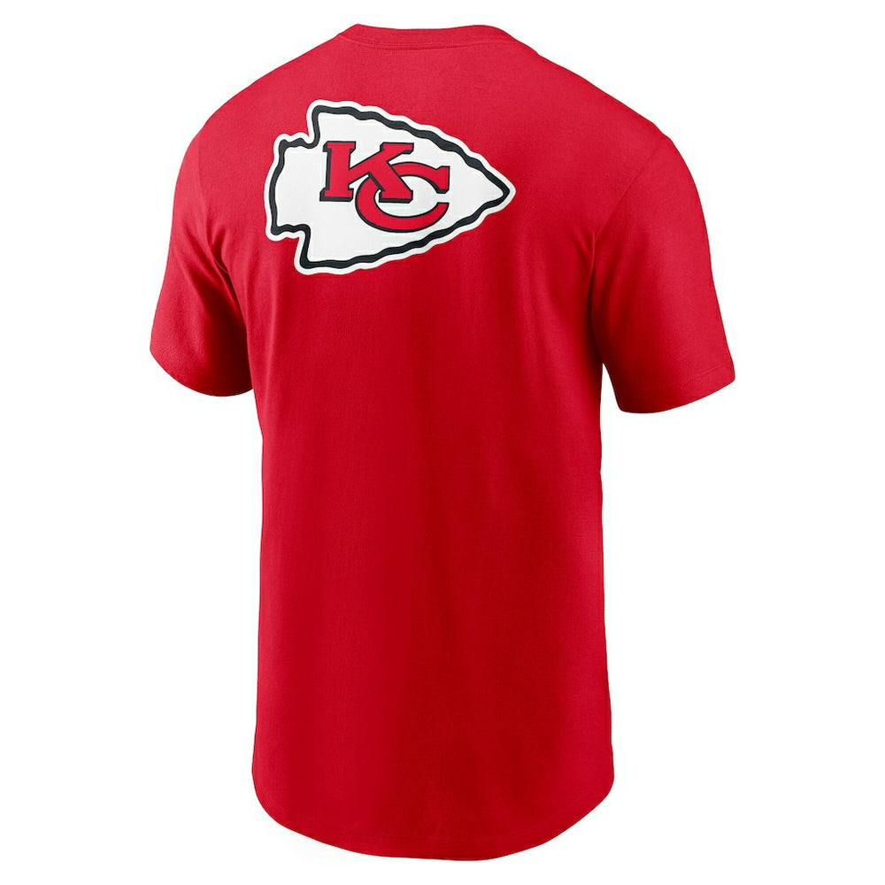 Kansas City Chiefs Rewind Front and Back Hit Essential T-Shirt - Red - Nike