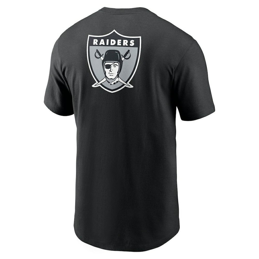 Las Vegas Raiders Rewind Front and Back Hit Essential T-Shirt - Black - Nike