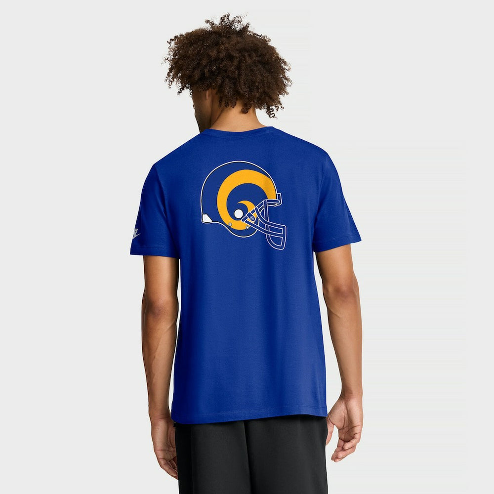 Los Angeles Rams Rewind Front and Back Hit Essential T-Shirt - Royal - Nike