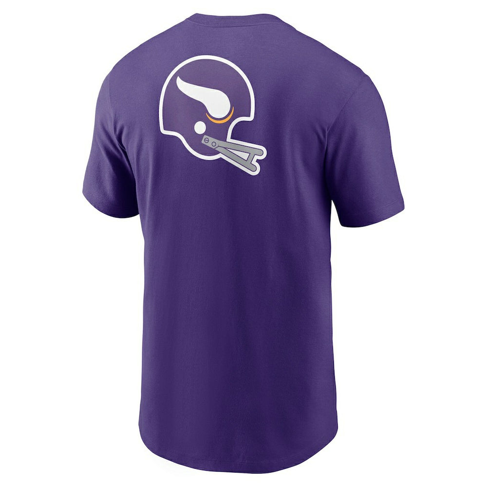 Minnesota Vikings Rewind Front and Back Hit Essential T-Shirt - Purple - Nike
