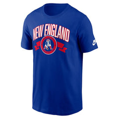 New England Patriots Rewind Front and Back Hit Essential T-Shirt - Royal - Nike