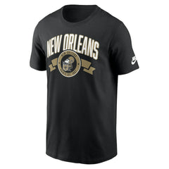 New Orleans Saints Rewind Front and Back Hit Essential T-Shirt - Black - Nike