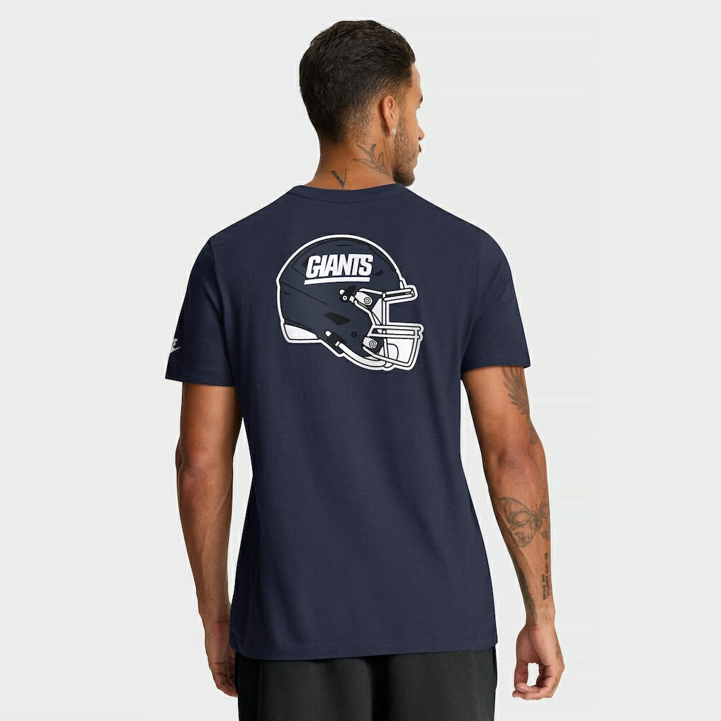 New York Giants Rewind Front and Back Hit Essential T-Shirt - Navy - Nike