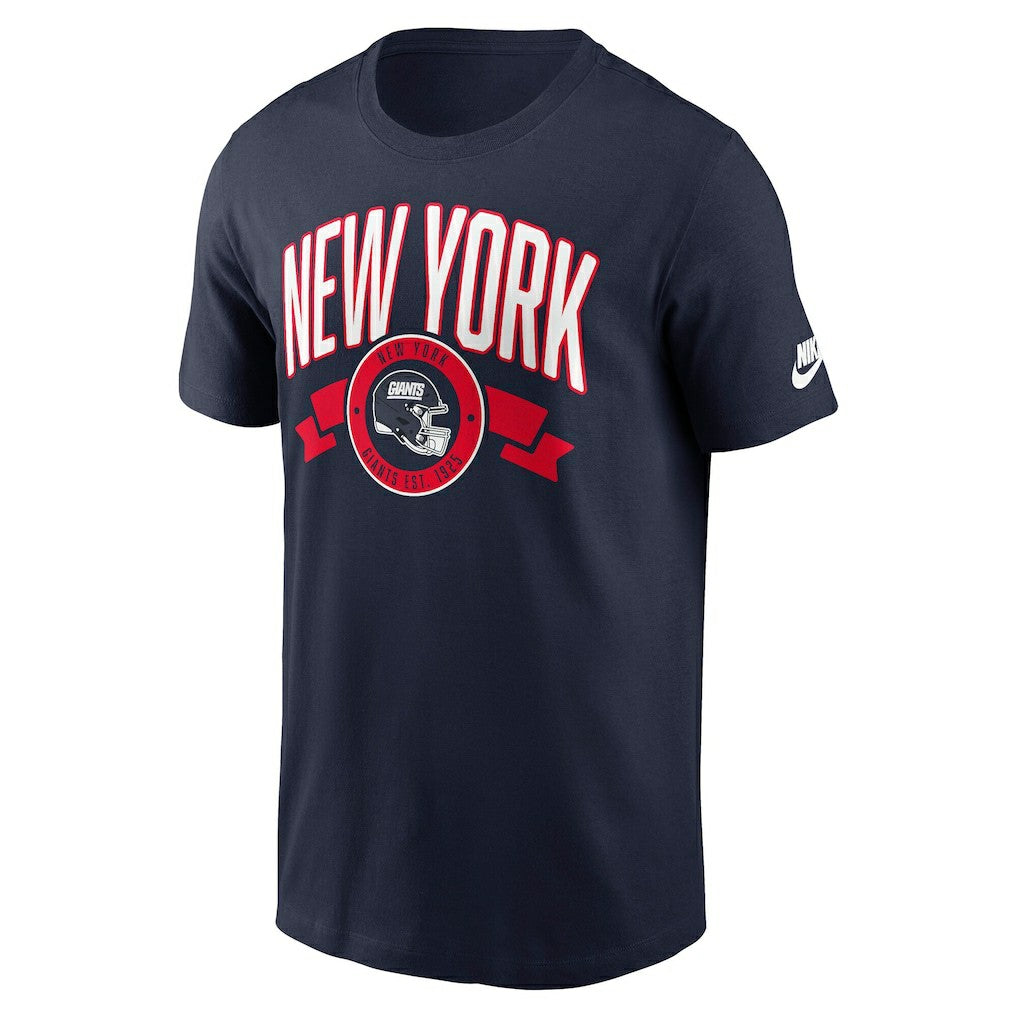 New York Giants Rewind Front and Back Hit Essential T-Shirt - Navy - Nike