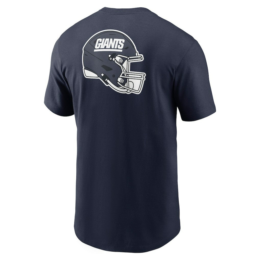 New York Giants Rewind Front and Back Hit Essential T-Shirt - Navy - Nike