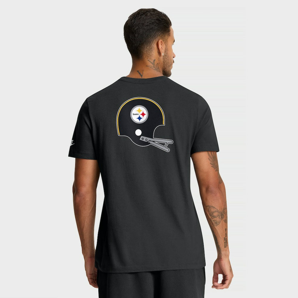 Pittsburgh Steelers Rewind Front and Back Hit Essential T-Shirt - Black - Nike