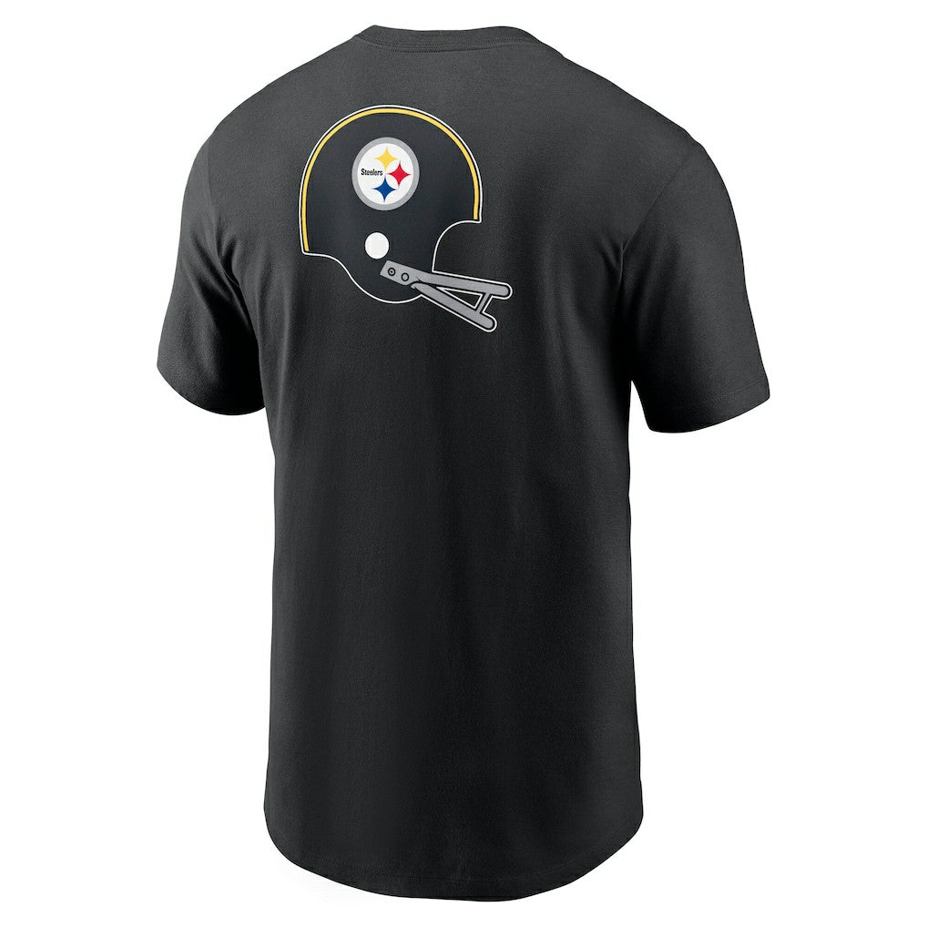 Pittsburgh Steelers Rewind Front and Back Hit Essential T-Shirt - Black - Nike