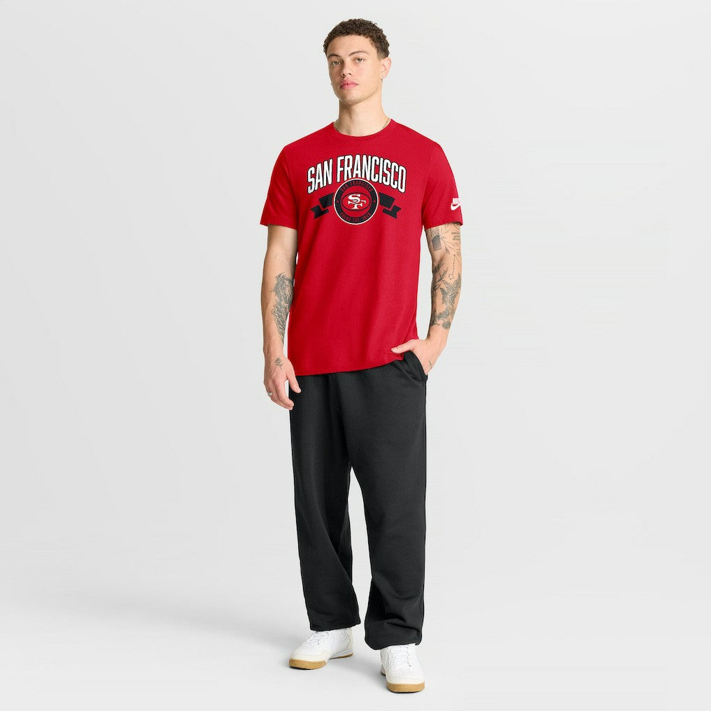 San Francisco 49ers Rewind Front and Back Hit Essential T-Shirt - Scarlet - Nike