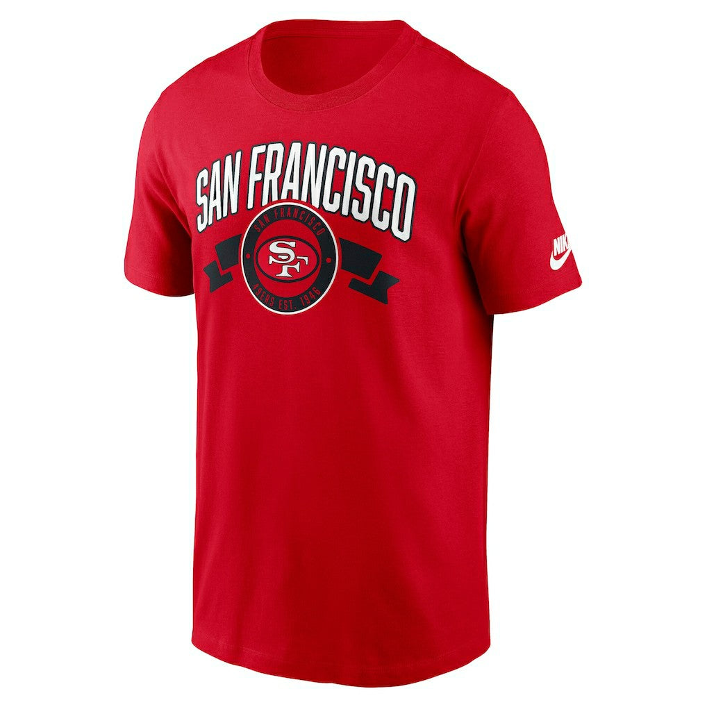 San Francisco 49ers Rewind Front and Back Hit Essential T-Shirt - Scarlet - Nike